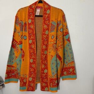 Chacok Multicolor Knit Cardigan medium to large size